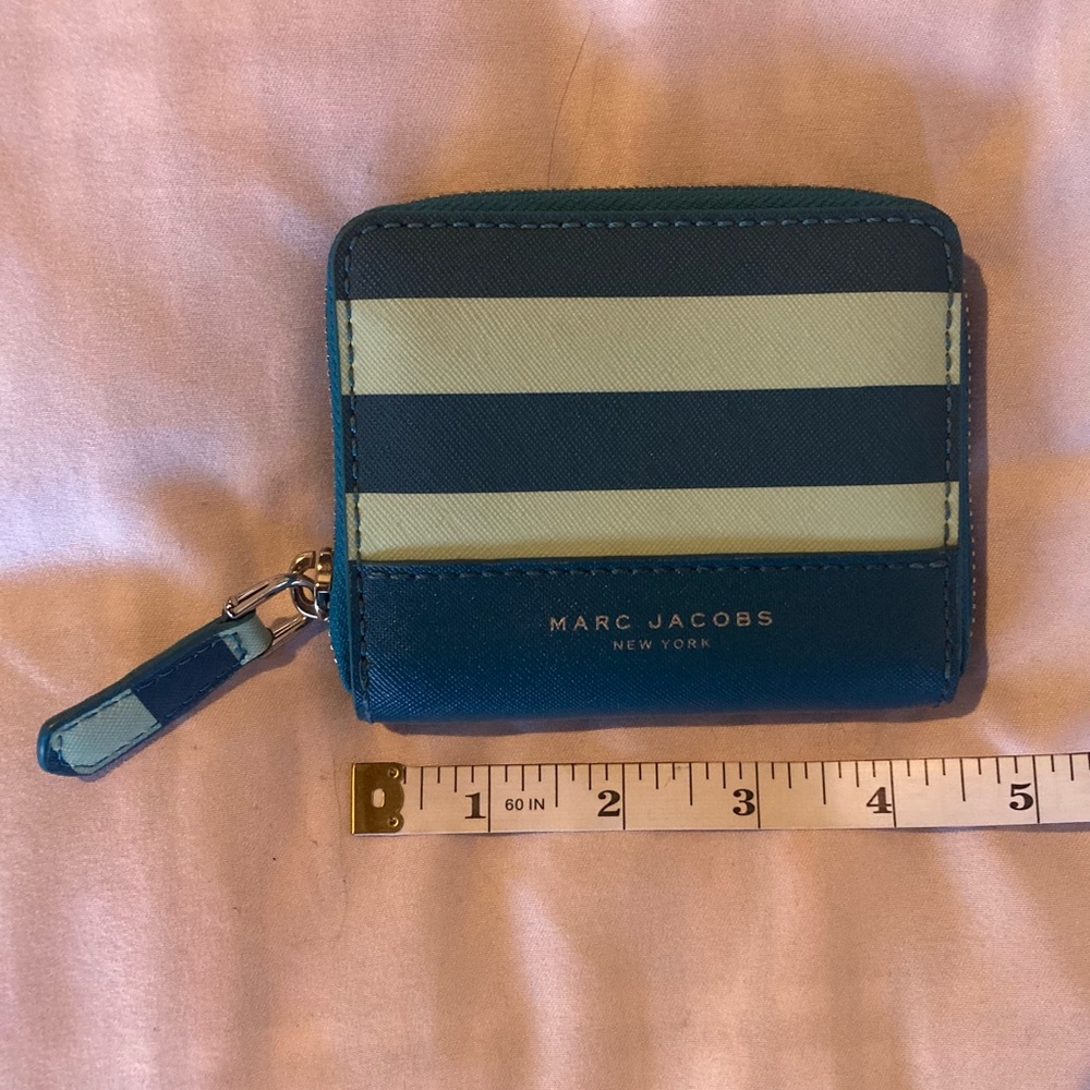 Marc Jacobs Blue and Green Striped Wallet - Picture 7 of 7